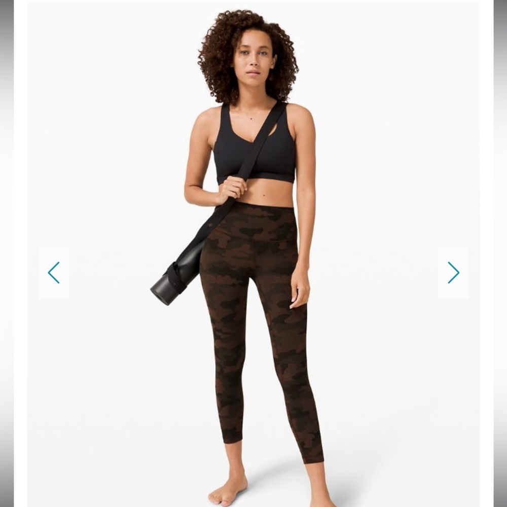 Lululemon Align High-Rise Pant 25" Heritage 365 Camo Brown Earth Multi